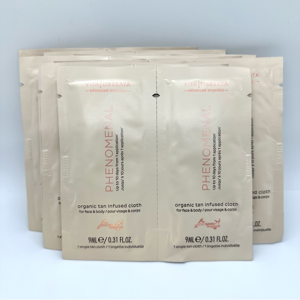 4 for $32 ~ Stocking Stuffers ~  Vita Liberata Phenomenal Tan Infused Cloths x16